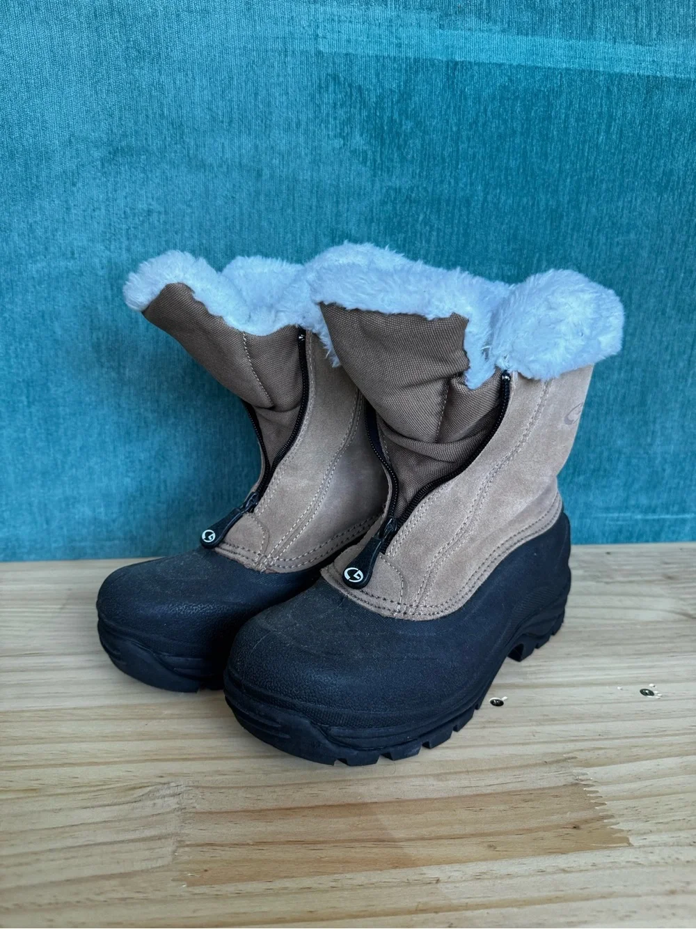 Zip-Up Winter Snow Boots